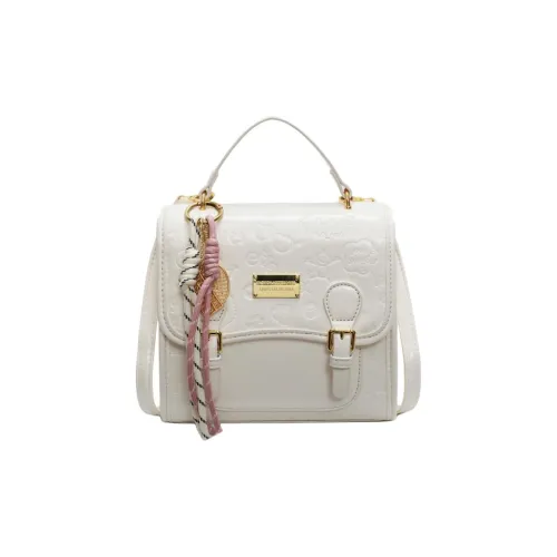 PULEWEI Pu Backpack Women's Ecru/Pink/Blue/Black