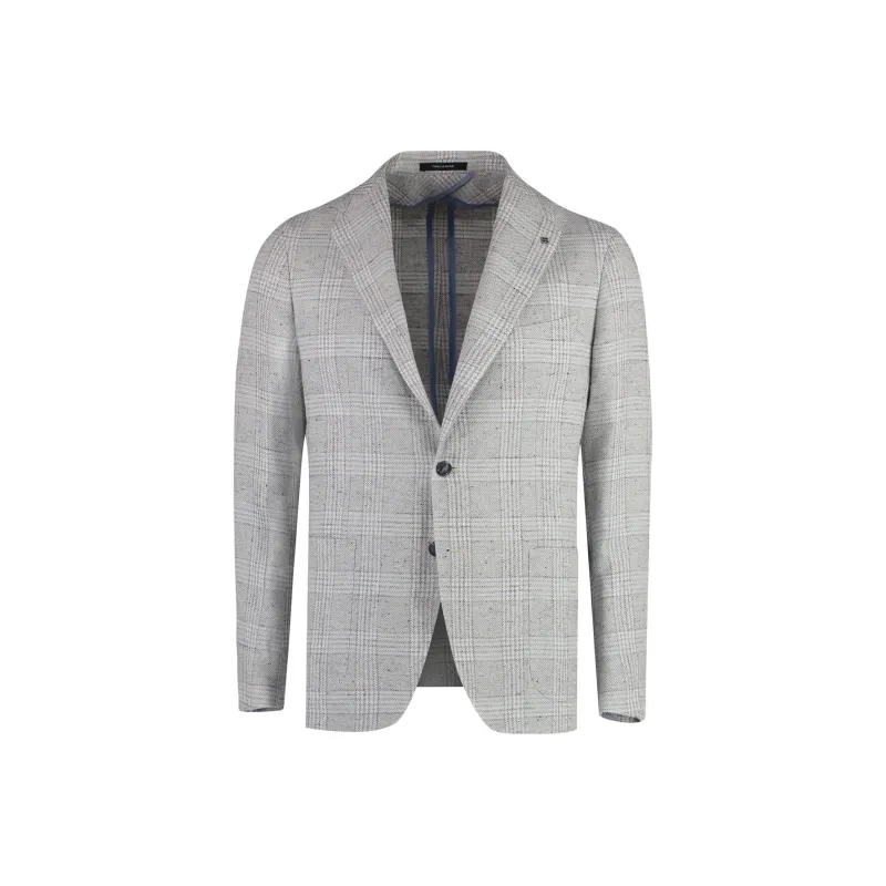 Tagliatore Checked Single Breasted Blazer-0