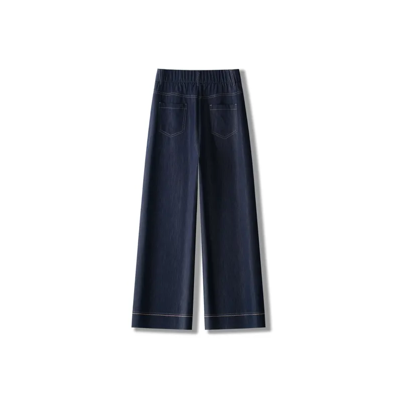LUYOUYE Jeans Women's Dark Blue-1