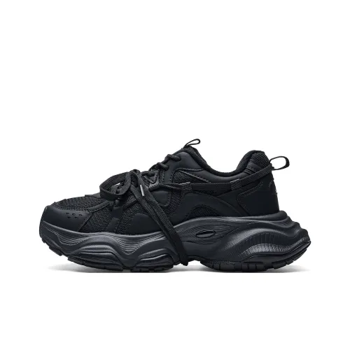 Kappa Back to Back Lightweight Thermal Low Top Chunky Sneakers Women's Black