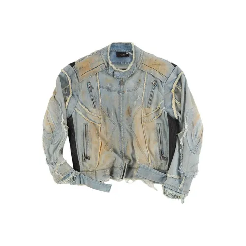 D 5 OVE Washed Blue 남녀공용 데님 자켓