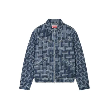 KENZO Weave Trucker Denim Jacket
