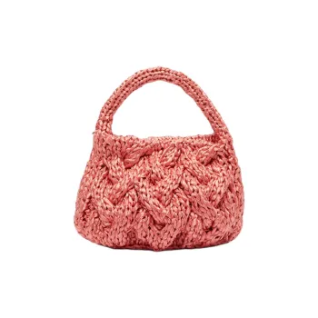 JW Anderson Raffia Handbag Small Size Women's Pink