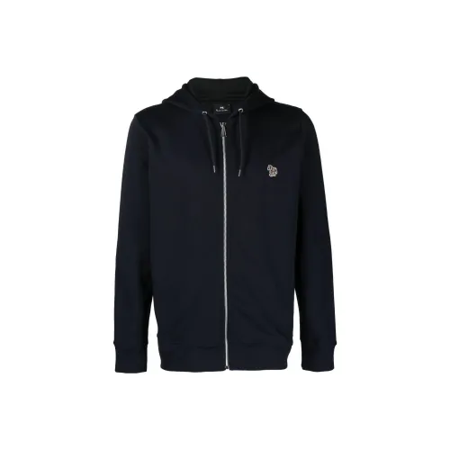 PS By Paul Smith Zebra Patch Zipped Drawstring Hoodie