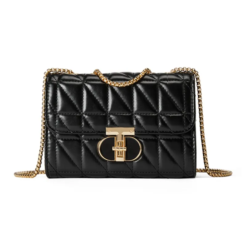 ST&SAT Synthetic Leather Shoulder Bag, Crossbody Bag, Handbag Women's Black/White-1