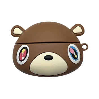 CHRROTA Compatibility With Apple AirPods 4 Silicone Cartoon Brown Truant Bear Headphone Cases