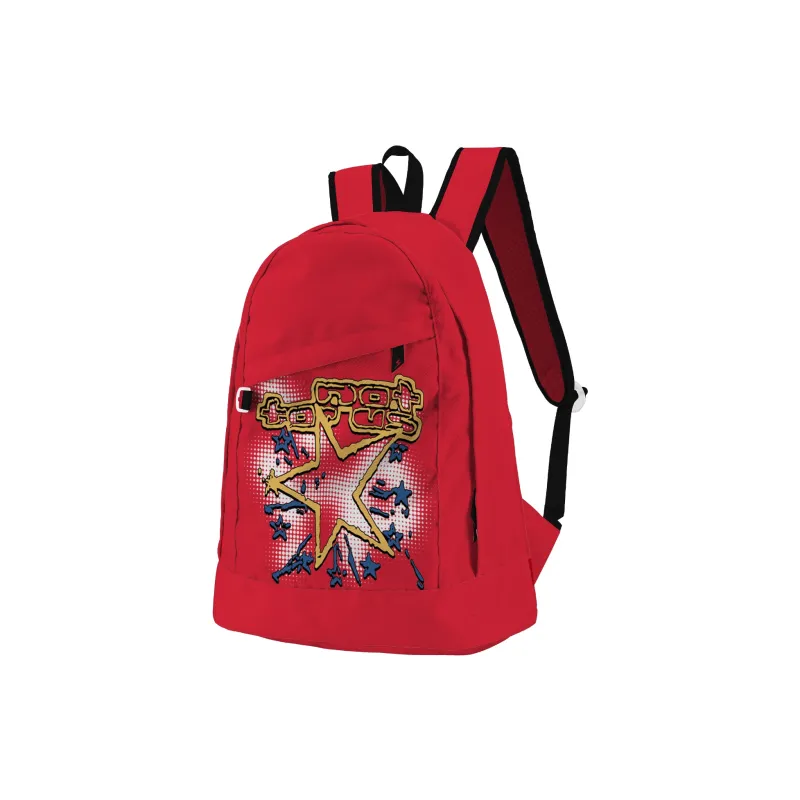 QRST NOT For US Collaboration Polyester Backpack Unisex White-36