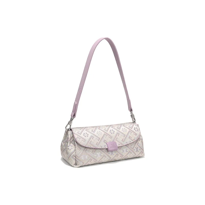 Vigno Synthetic Leather Crossbody Bag, Shoulder Bag Regular Women's Purple/Ecru-3