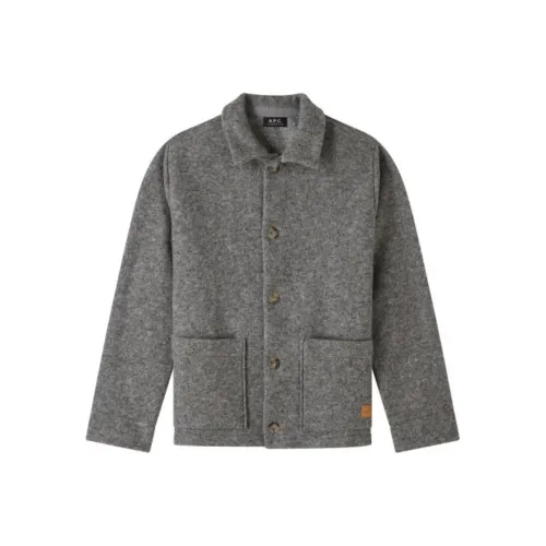 A.P.C SS24 We11done jackets Coats Unisex Light Gray