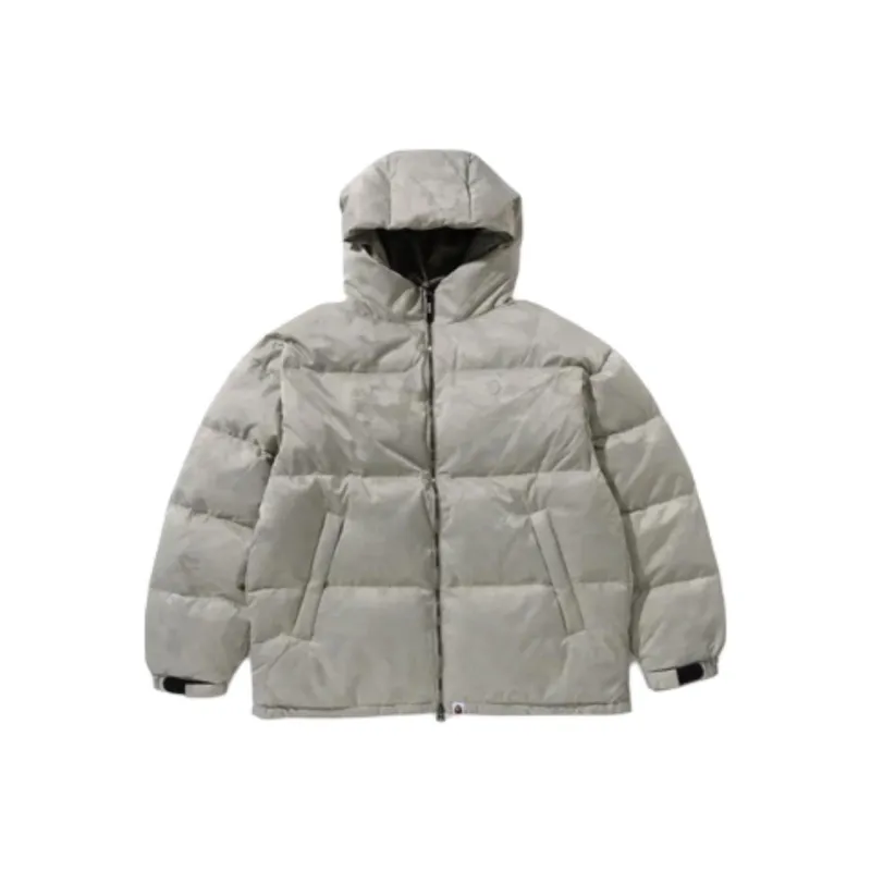 Bape Solid Camo Jacquard Down Jacket-0