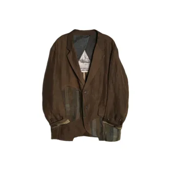 ZIGGYCHEN Sinngle Breasted Long Sleeved Jacket