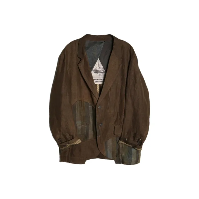 ZIGGYCHEN Sinngle Breasted Long Sleeved Jacket-0