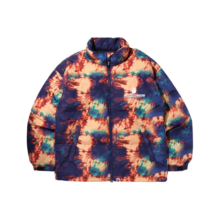 Bape Tie Dye Loose Fit Down Jacket-0