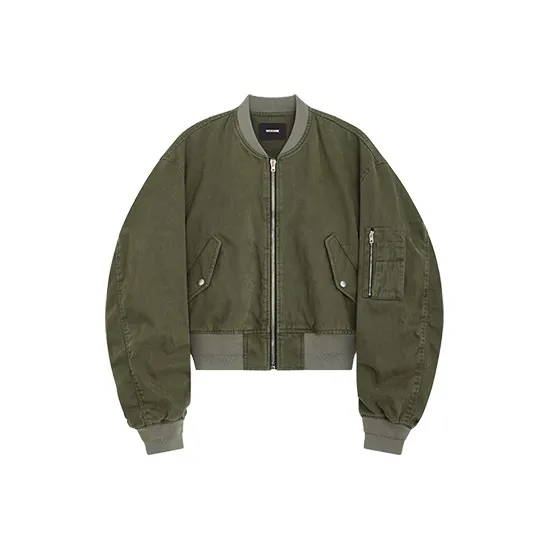WE11DONE Zip up Sleeve pocket Bomber Jacket-0