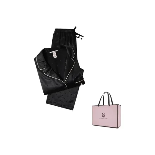 Victoria's Secret Pajama Set Women's Black