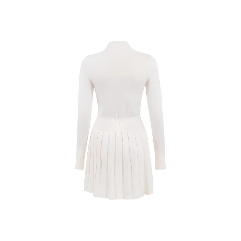 HOUSE OF CB Willow Long Sleeved Dress Women's WHITE/White-1