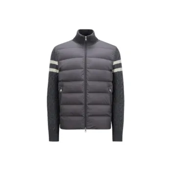 Moncler Panelled Knitted Padded Jacket