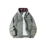 Yellow Mud (Gray Plaid Hooded-K711)