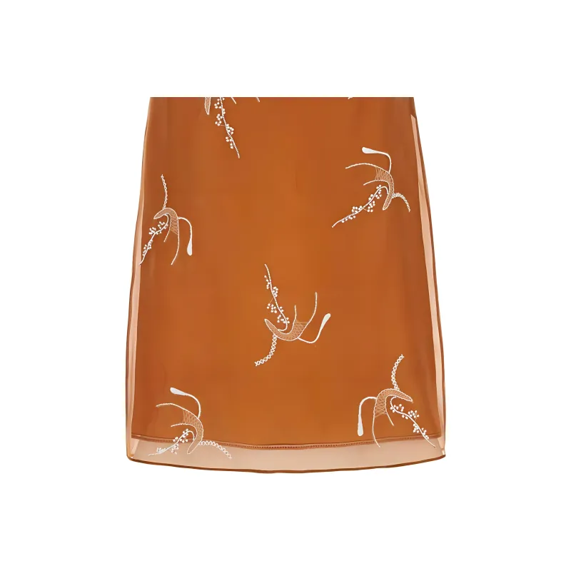PRADA Pattern Embroidered Skirt-3