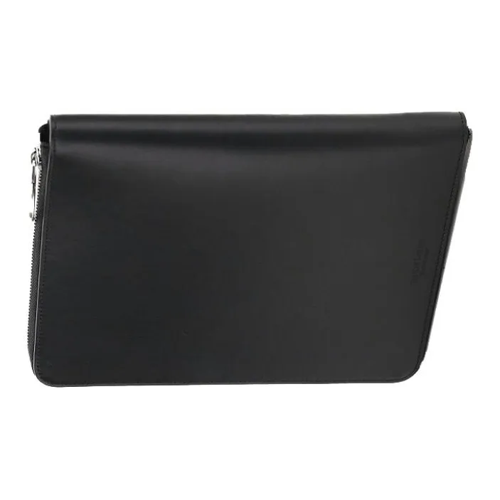 OFF WHITE Cow Leather Coin Purse Men's Black-1