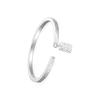 Nine Music 999 Fine Silver Bangles Unisex