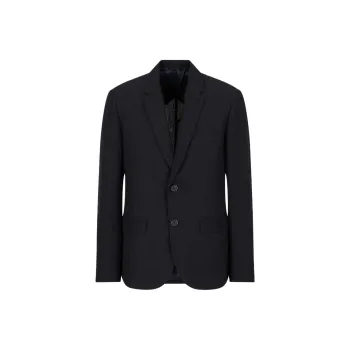 ARMANI EXCHANGE SS24 Business Suits Coats Men's Dark Marine Blue