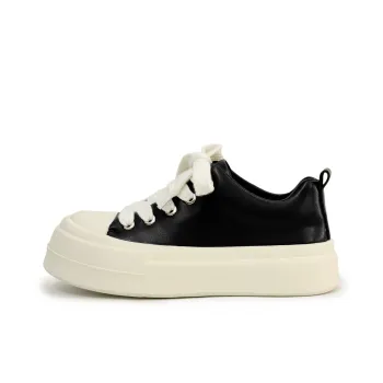 ΛOLUNKΛ Low Top Skateboard Shoes Unisex Black