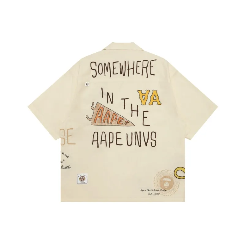 Aape By *A Bathing APE® Logo embroidered Shirt-1