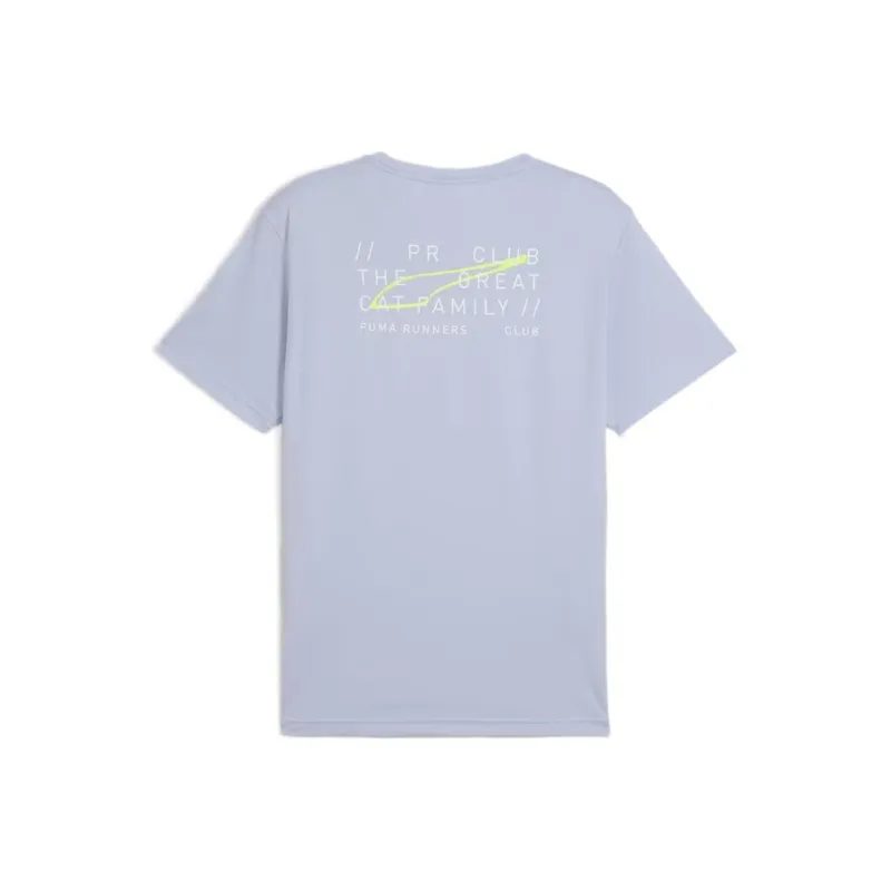 PUMA GRAPHICS RUNNING ILLUSTRATION TEE M T Shirt Men's Blue-1