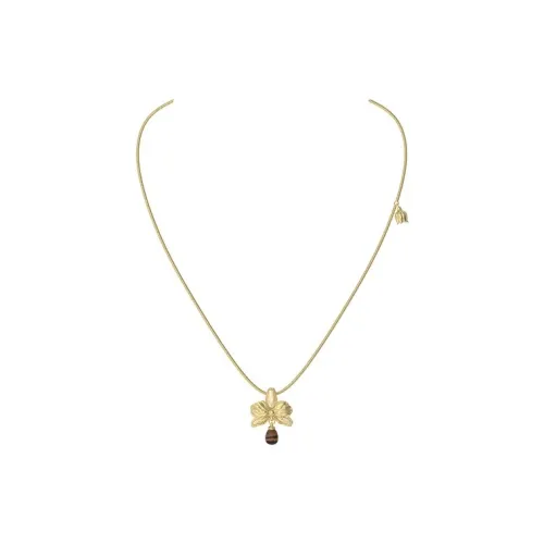 GOOGMO 18K Gold Plated Copper Necklaces Women's