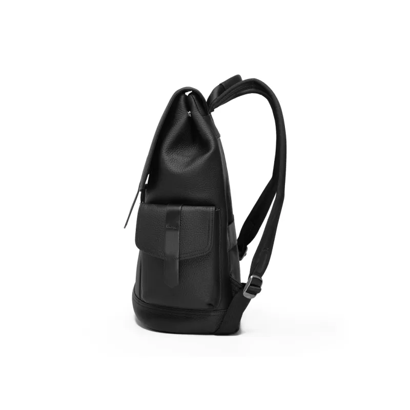 CROSSGEAR Top Grain Cow Leather Backpack Unisex Black-3