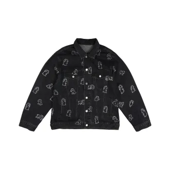 TCH Denim Jackets Unisex Black