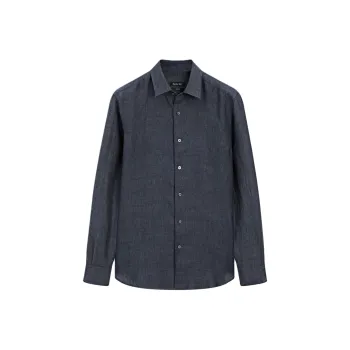 Massimo Dutti Shirt Men's Washable Blue