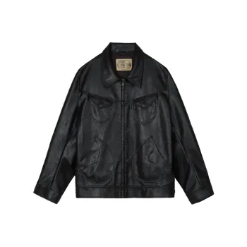 WILD LEADER Jackets Coats Unisex Vintage Black