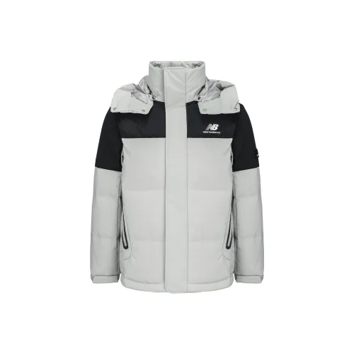 New Balance Down Jacket Winter Men's Light Gray