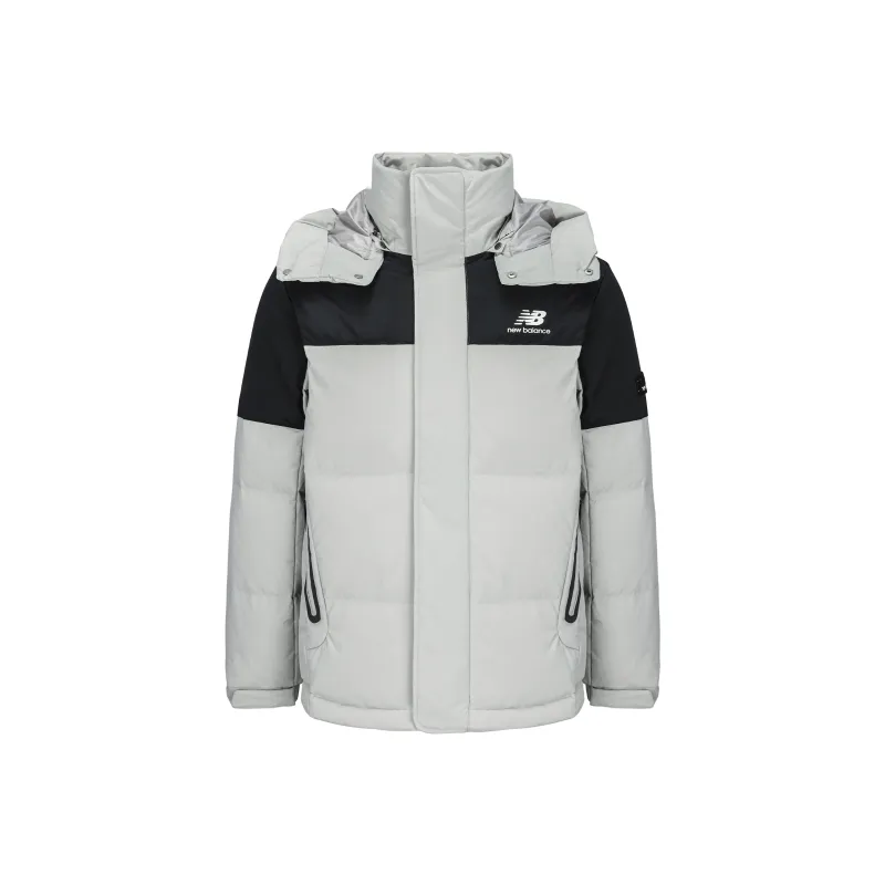 New Balance Down Jacket Winter Men's Light Gray-0