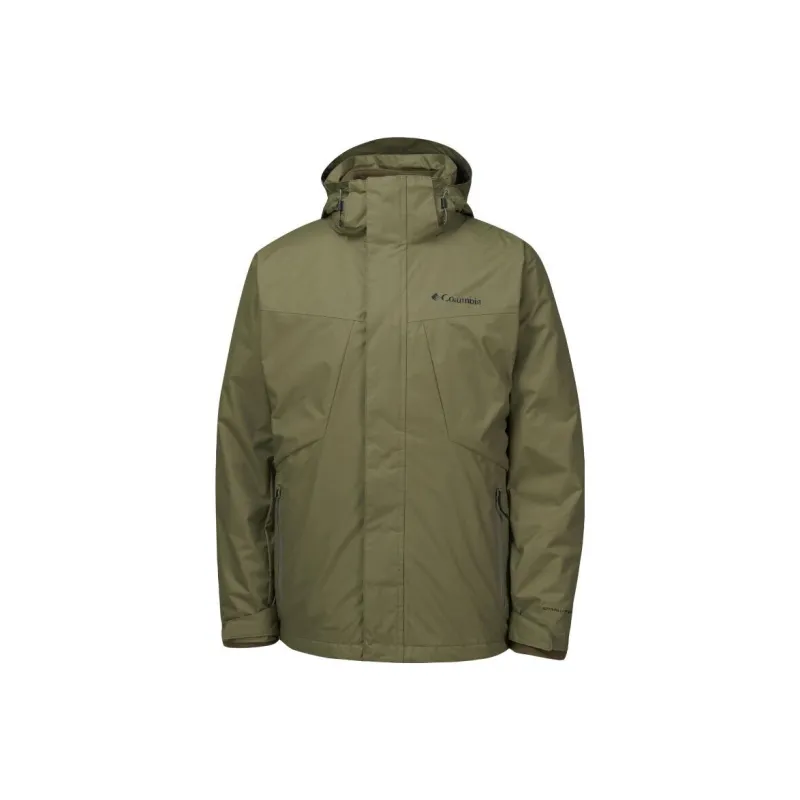 Columbia Water-Resistant Windproof Breathable Water-Repellent Windbreaker Jacket Men's Green-0