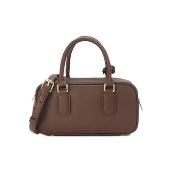 KAISER Cow Leather Handbag Women's Black/Coffee