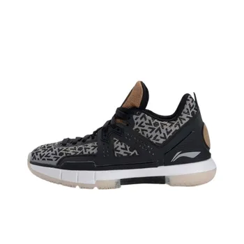 LiNing WOW 5 Way Of Wade 5 Non slip Lightweight Mid Top Basketball Shoes Men's Black Gray