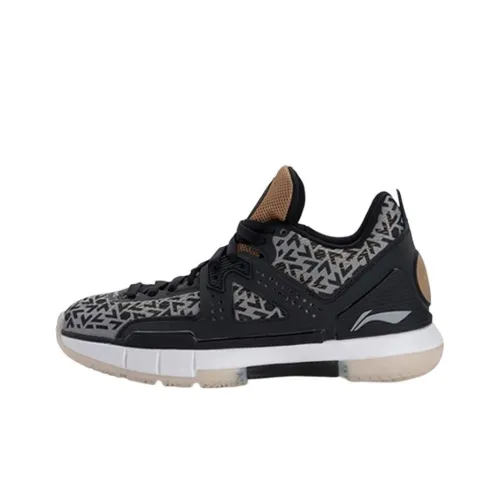 LiNing WOW 5 Way Of Wade 5 Non slip Lightweight Mid Top Basketball Shoes Men's Black Gray
