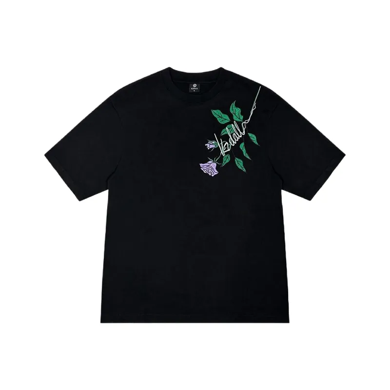 PAINT STAIN Fashion Versatile T Shirt Unisex Classic Black-6