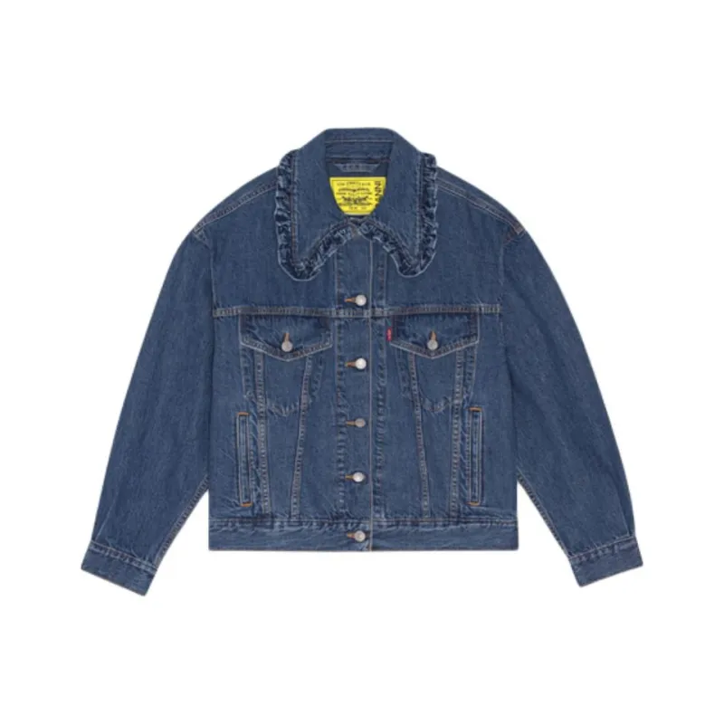 GANNI x Levi's SS24 Denim Jacket Women's Dark Indigo-0