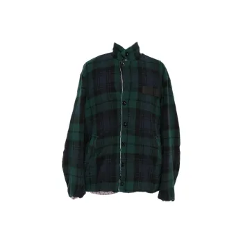 Sacai Checked Reversible Wool Jacket