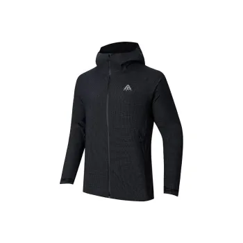 Anta Windproof Windbreaker Jacket Unisex Basic Black