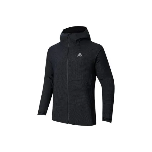 Anta Windproof Windbreaker Jacket Unisex Basic Black