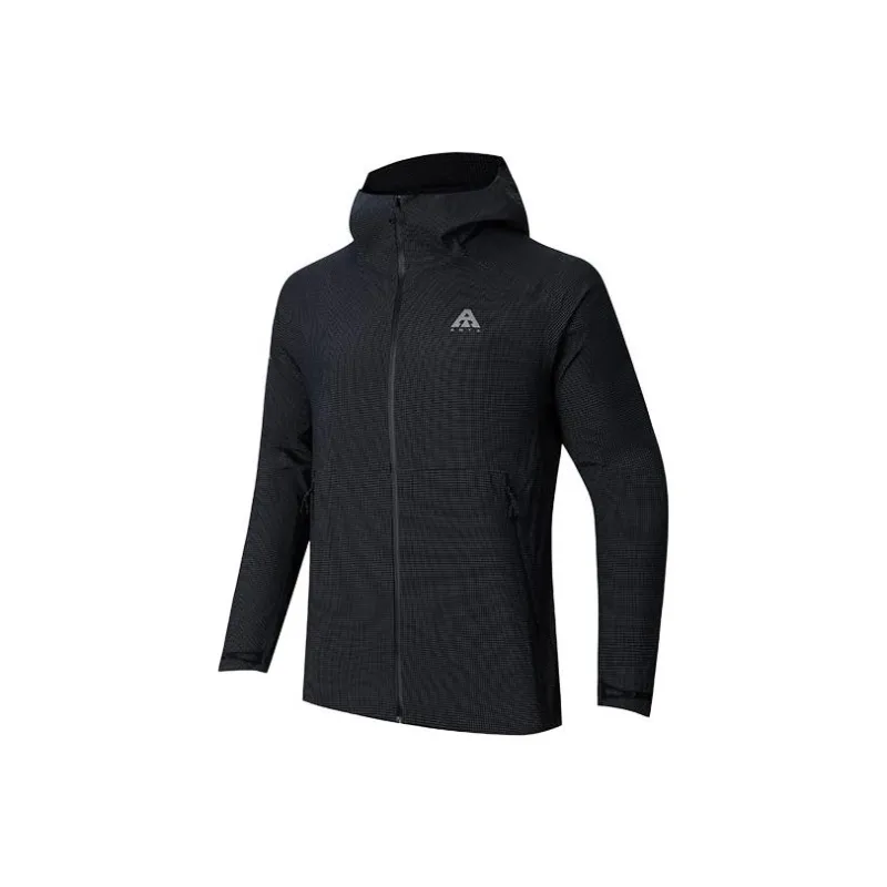 Anta Windproof Windbreaker Jacket Unisex Basic Black-0