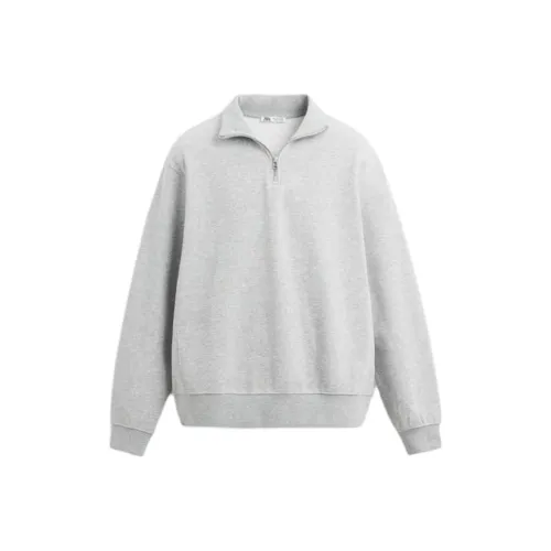 ZARA Sweatshirt Men's Zebra Print Gray
