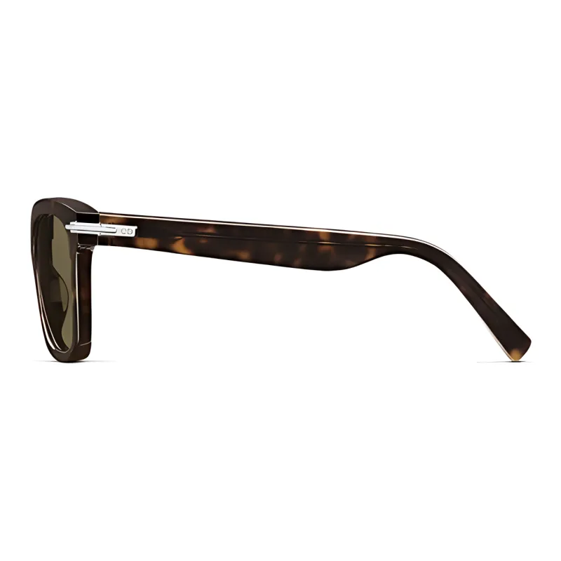 DIOR Acetate Square Sunglasses Men's Tortoiseshell-2