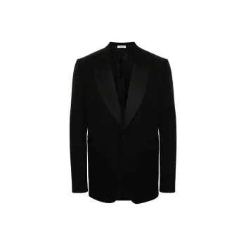Alexander McQueen Business Suits Coats Men's Black