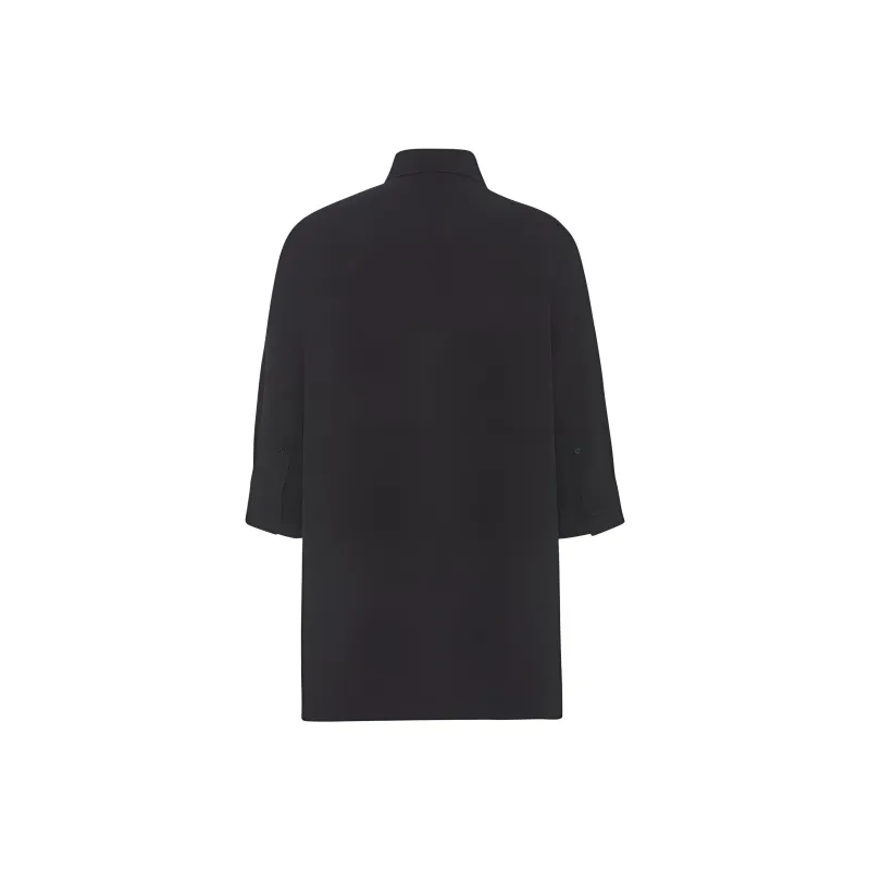 THE ROW Elada Shirt In Viscose And Wool Shirt Women's Black-1
